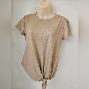 Simply Vera/ Women's Tan Short Sleeve Top XS